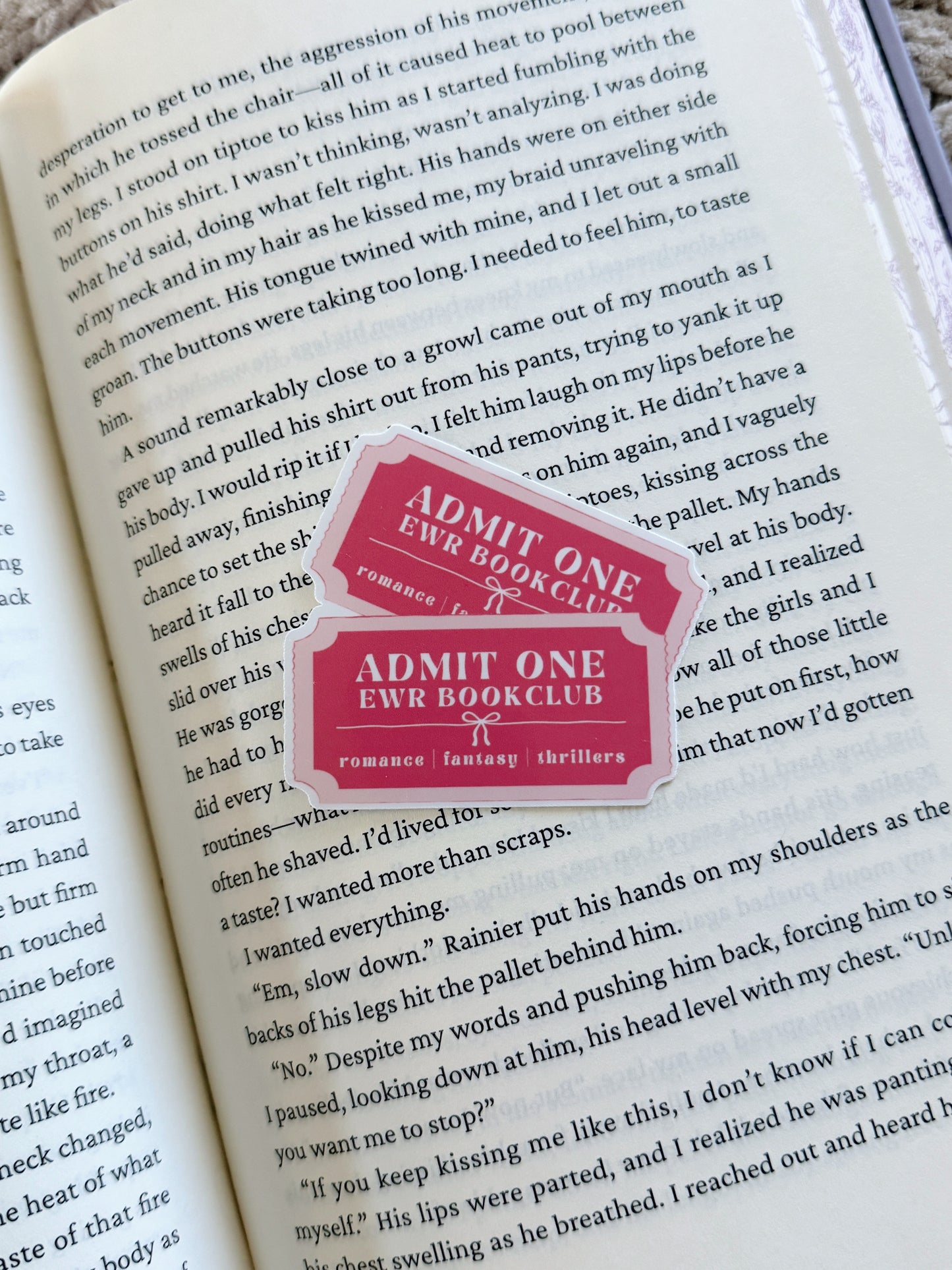 Admit One EWR Sticker