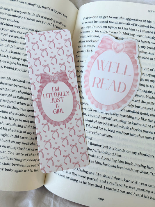 Literally Just A Girl Bookmark
