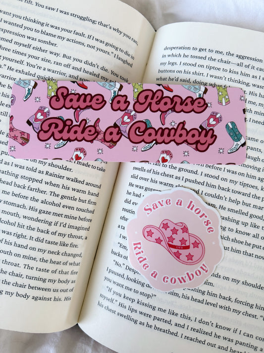 Save A Horse Ride A Cowboy Bookmark