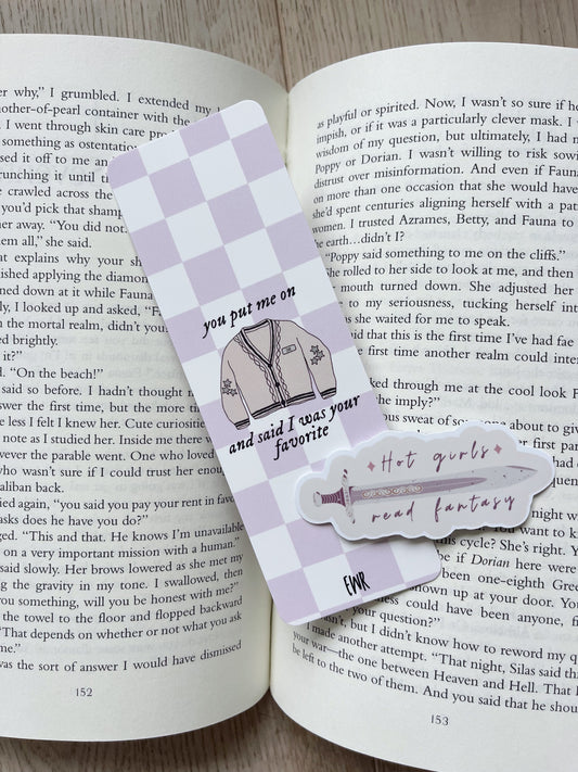 Swiftie Cardigan Bookmark